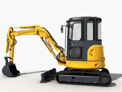 Mini Excavator 3D model