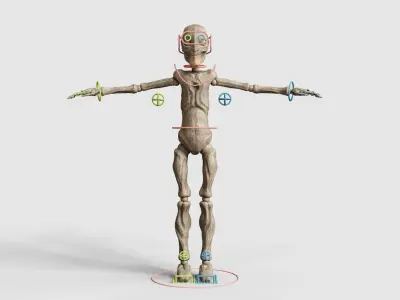 Marioneta Low-poly 3D model