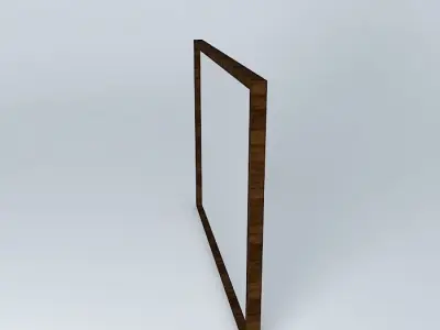 Culture wooden frame Free 3D model