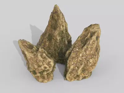 Aquarium Stones V2 3D model