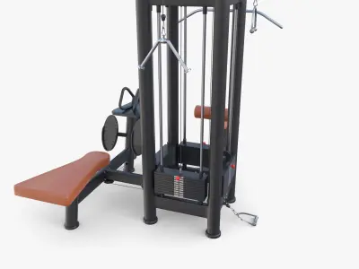 4 Multi station jungle machine v1 3D model