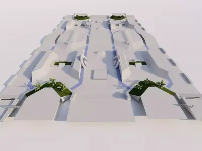 Skatepark-Skate Park PACK 3D model