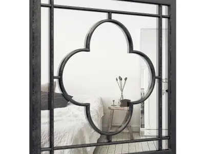 Fiqueroa Square Wall Accent Mirror CHPS1205 3D model