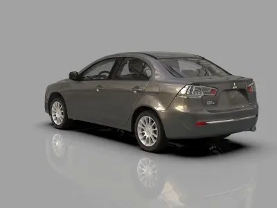 Mitsubishi Lancer Fortis TW-Spec 2013 HQ interior 3D model