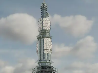 FutureTower2 skyscraper in tokyo 3D model
