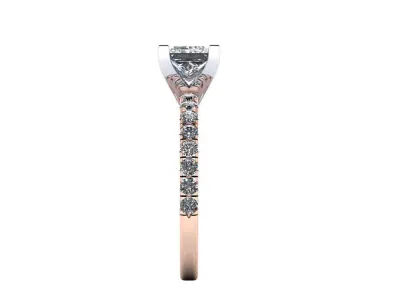 Solitaire Diamond Women Fashion Ring R2 3D print model