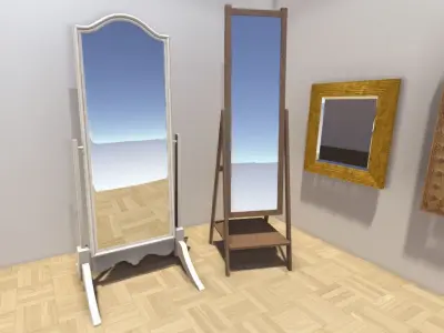 Mirrors Pack Low-poly 3D model