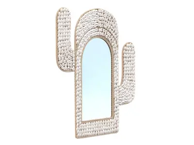 The Cactus Sea Shell Mirror White Bazar Bizar 3D model