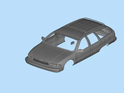  3d print rc car 1991 to 1993 Chevrolet Caprice Station Wagon  3D print model
