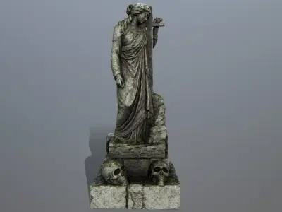 statue 5 Low-poly 3D model