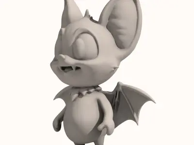 Adorable Halloween Bat 3D print model