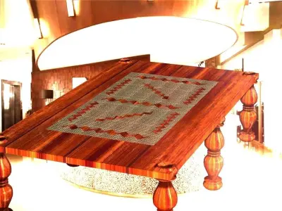 Rectangles Aslan Family table clothes Low-poly 3D model