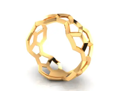 Ring M156 The luxury female abstract  ring wedding 3D print model