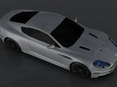 Aston Martin DBS Low-poly 3D model
