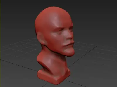 Bust of Lenin Free 3D model