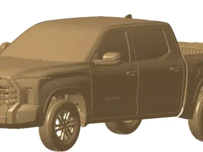Toyota Tundra SR5 Crewmax 55 2022 Exterior 3d scan model 3D model