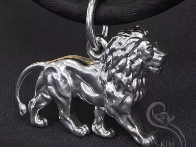 Lion pendant 3D print model