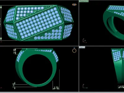 Big fancy mans ring 3D print model purchase