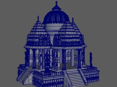 Indian temple 03 3D model