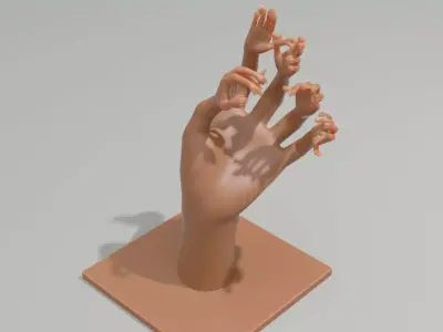 Nested hands 3D print model
