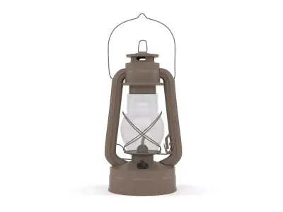 Old Kerosene Lamp 3D model