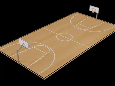 Basketball Court 3D model