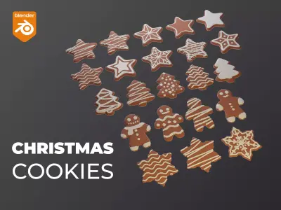 Christmas Cookies 3D model