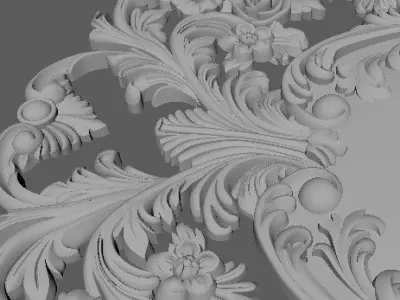 dekor ornament 3D model 17