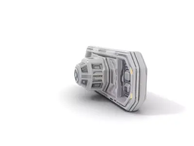 Futuristic Wall Panel model pack Low-poly 3D model