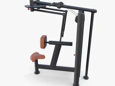 Back swing machine 3D model