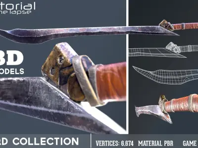 SWORD COLLECTION    3D Models Low-poly 3D model