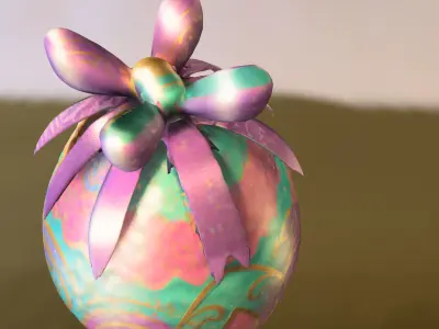 Decorative Easter Egg Low-poly 3D model