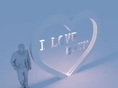 Heart Decor Free 3D model