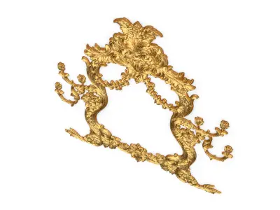 Classic decor ornament carved 65 3D model