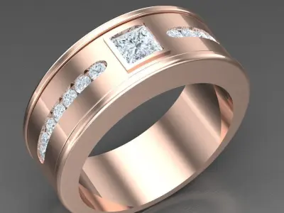 Luxury Men Rings Designs 6MR019 3D print model