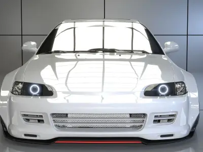 Honda Civic 98 Modified 3D model