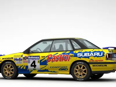 Subaru Legacy RS Rally 1992 3D model