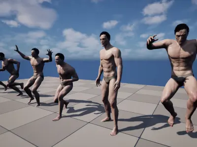 Base Humans - Man Low-poly 3D model