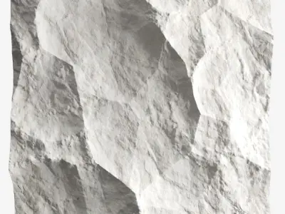 259-RockPanel piece of rock on wall 3D model