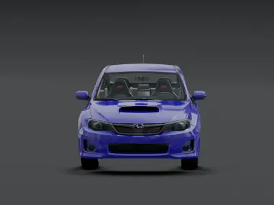 subaru impreza WRX Low-poly 3D model