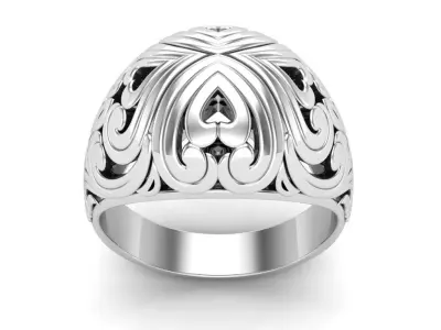 Floral Ring 3D print model buy