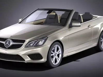 Mercedes-Benz E-class Cabriolet 2015 VRAY 3D model