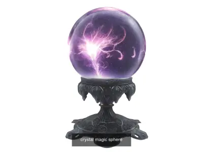 pack of  5   crystal mahic sphere  3D Model Collection