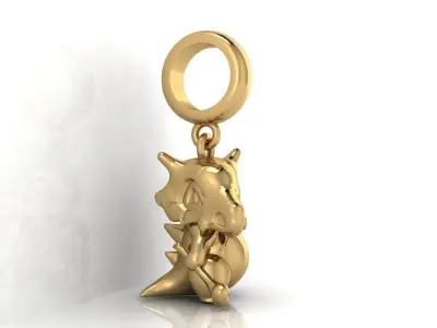 charm pendant pokemon cubone 3D print model