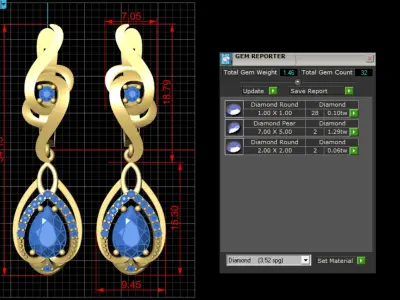 Air Earrings  3D print model