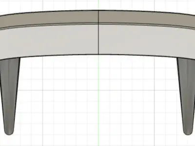 Car wing 3D print model