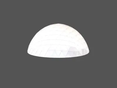 Geodesic Dome v1 001 Low-poly 3D model