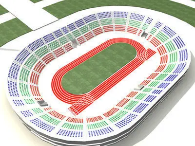 Athletic Stadium 3D model