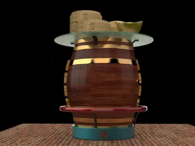 Chinese dim sum 3D model