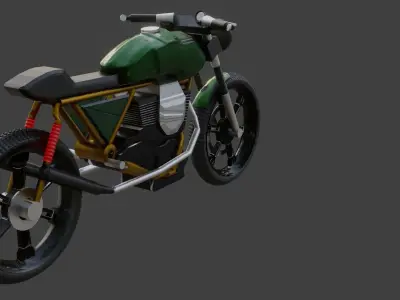First bike Free low-poly 3D model